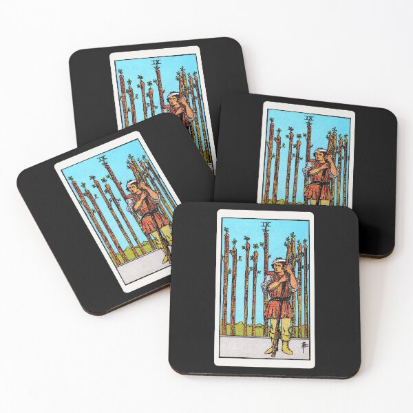 Item preview, Card #30 - Nine Of Wands - Rider Waite Smith Tarot designed and sold by ABSTRACT-IVISM.