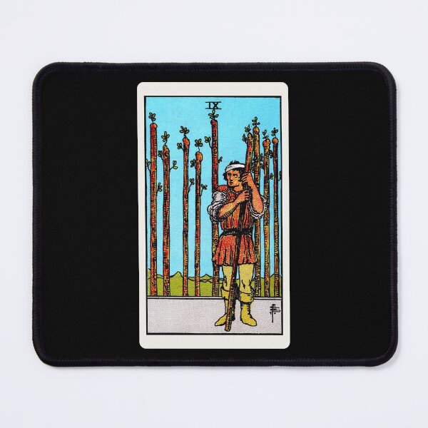 Item preview, Card #30 - Nine Of Wands - Rider Waite Smith Tarot designed and sold by ABSTRACT-IVISM.