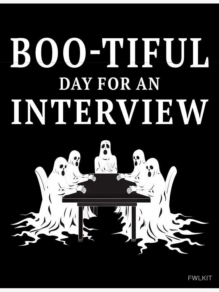 Thumbnail 3 of 3, Sticker, Boo-tiful Day For An Interview Spirit Talks designed and sold by FWLKIT.