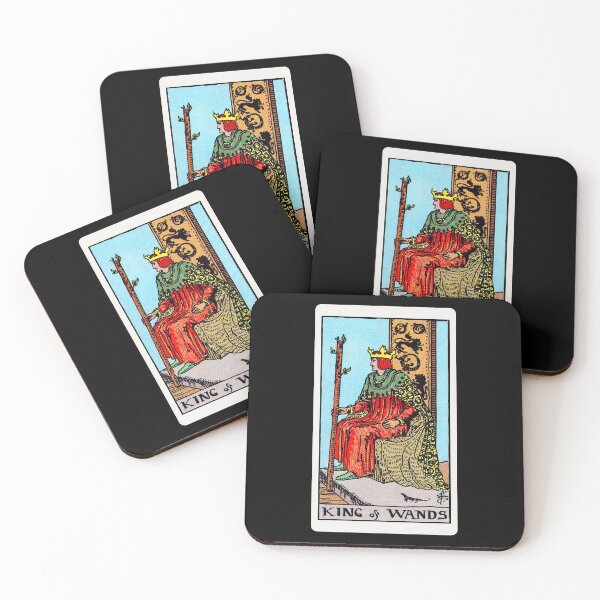 Item preview, Card #35 - King Of Wands - Rider Waite Smith Tarot designed and sold by ABSTRACT-IVISM.