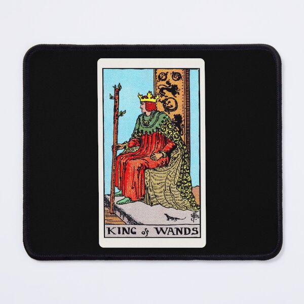 Item preview, Card #35 - King Of Wands - Rider Waite Smith Tarot designed and sold by ABSTRACT-IVISM.