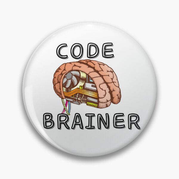 Item preview, IT Brain Code Brainer - Full Nerd designed and sold by PixelPizzazz.