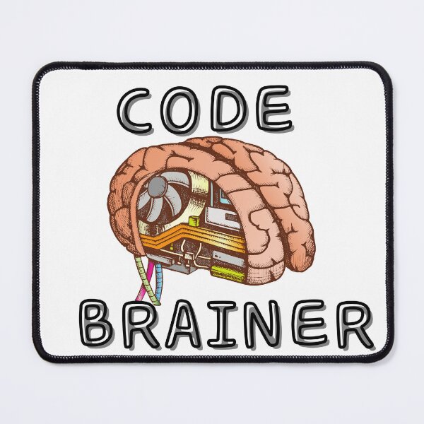 Item preview, IT Brain Code Brainer - Full Nerd designed and sold by PixelPizzazz.