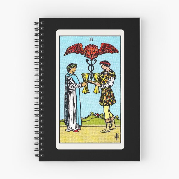 Item preview, Card #37 - Two Of Cups - Rider Waite Smith Tarot designed and sold by ABSTRACT-IVISM.