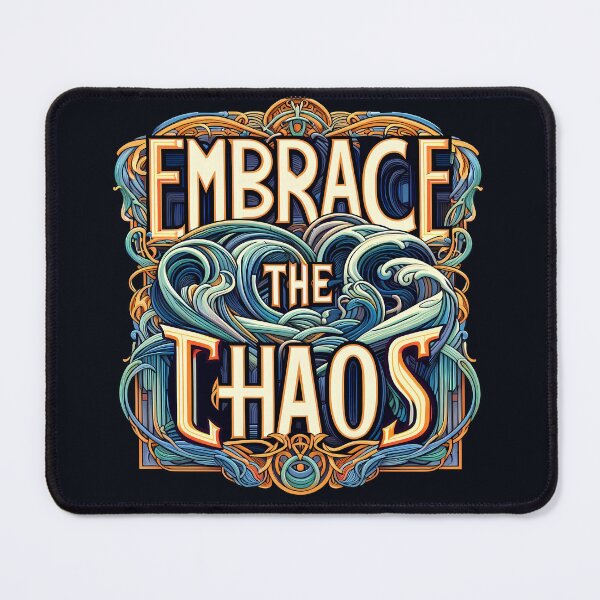 Item preview, Embrace the Chaos, typography designed and sold by maxmaj.