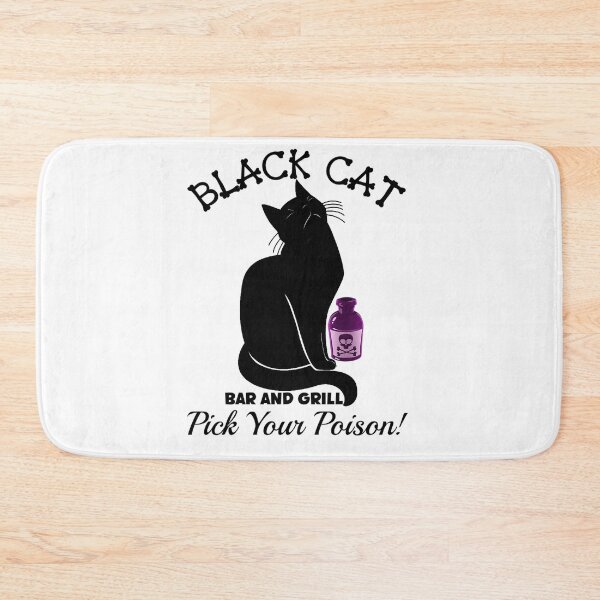 Item preview, Black Cat Bar and Grill - Halloween Gift designed and sold by SSustainable.