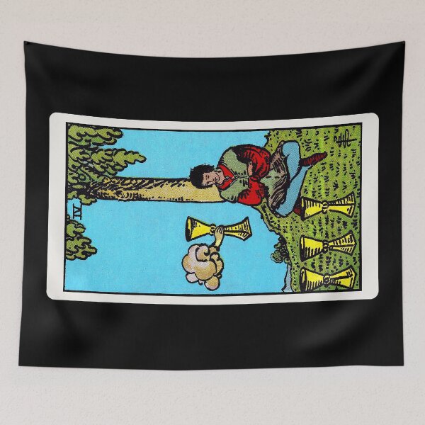 Item preview, Card #39 - Four Of Cups - Rider Waite Smith Tarot designed and sold by ABSTRACT-IVISM.