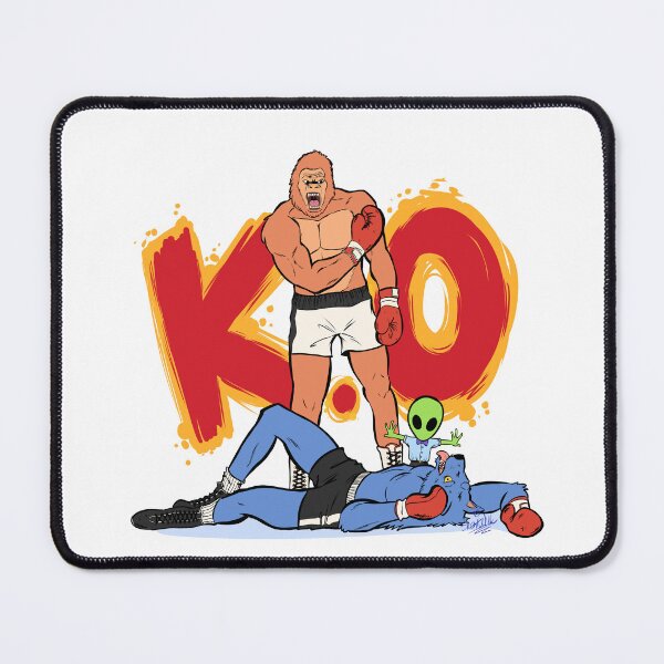 Item preview, Bigfoot vs Dogman Funny Boxing Match designed and sold by SilentWill94.