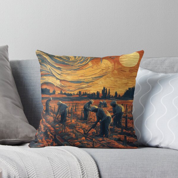 Item preview, Red Vineyard at Sunset designed and sold by badr530.