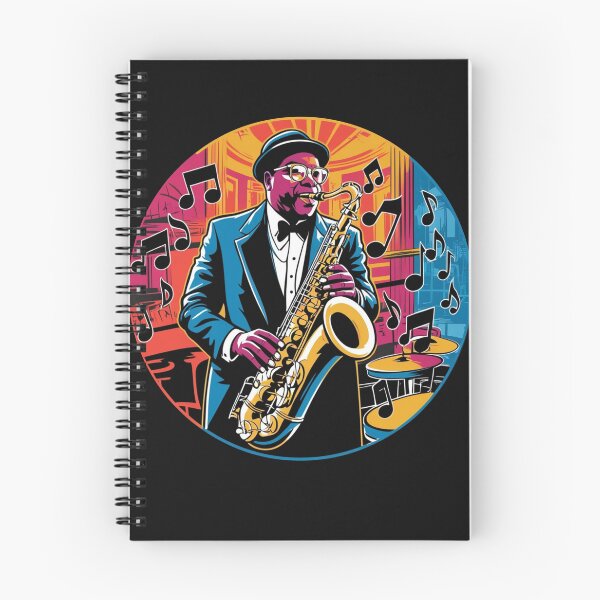 Item preview, Saxo Retro Jazz Tshirt Saxophonist Tee Vintage Artistic T-Shirt jazz lovers Shirt designed and sold by piketo.