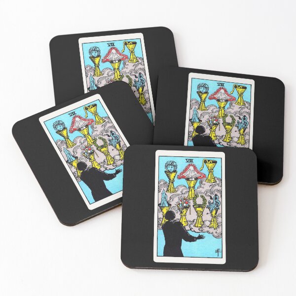 Item preview, Card #42 - Seven Of Cups - Rider Waite Smith Tarot designed and sold by ABSTRACT-IVISM.