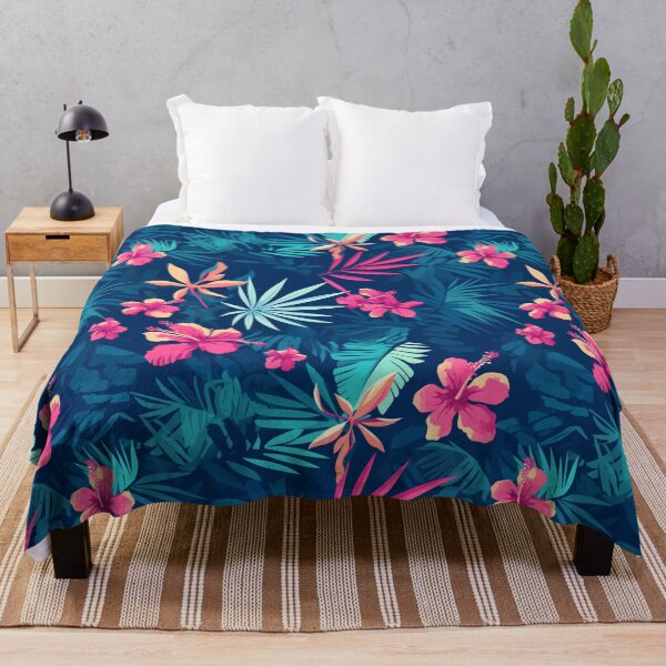 Item preview, Pink Tropical Flowers | Seamless designed and sold by Unrooted.