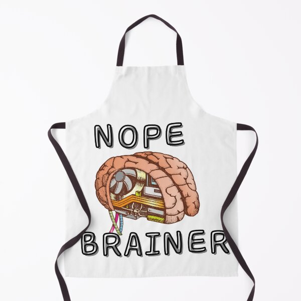 Item preview, IT Brain Nope Brainer - Full Nerd designed and sold by PixelPizzazz.