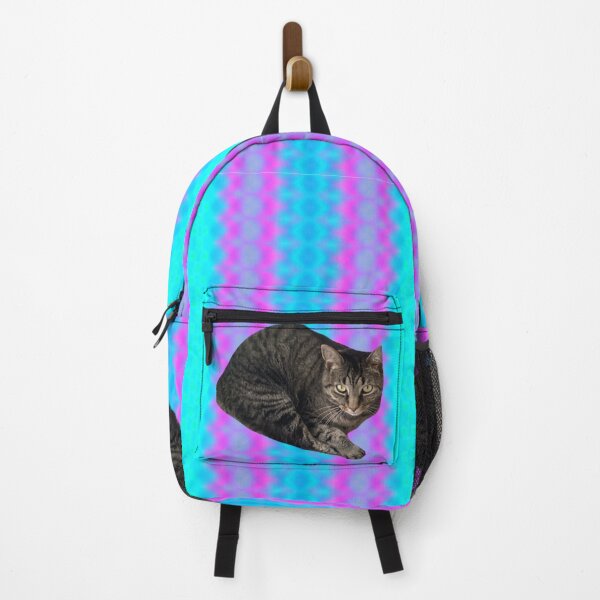 Item preview, Tabby on a Colorful Striped Background  designed and sold by Amanda1775.