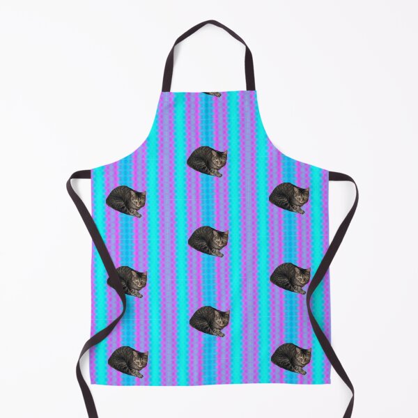 Item preview, Tabby on a Colorful Striped Background designed and sold by Amanda1775.