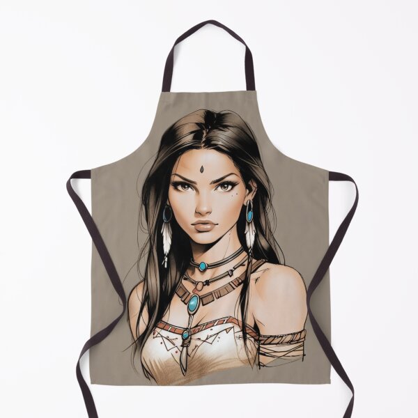 Item preview, Native American Indian Woman designed and sold by ArtCraftLab.
