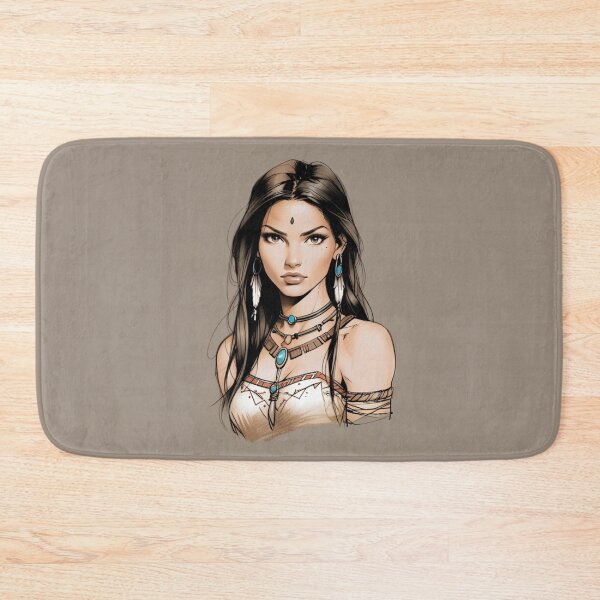 Item preview, Native American Indian Woman designed and sold by ArtCraftLab.