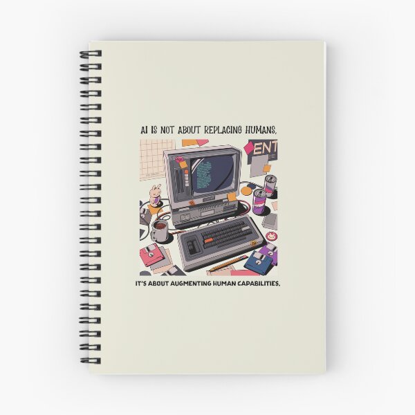 Item preview, AI is not about replacing humans, it's about augmenting human capabilities. #AI #AILover #ArtificiallyIntelligent #SmartLife designed and sold by Anna Halasek.