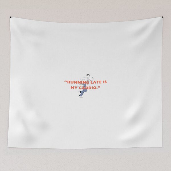 Item preview, "Running late is my cardio." designed and sold by aleister crowley.