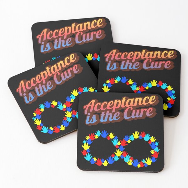 Item preview, Copy of Acceptance is the Cure - Postcard Glow with  "Hands on the Spectrum" designed and sold by 3DAF.