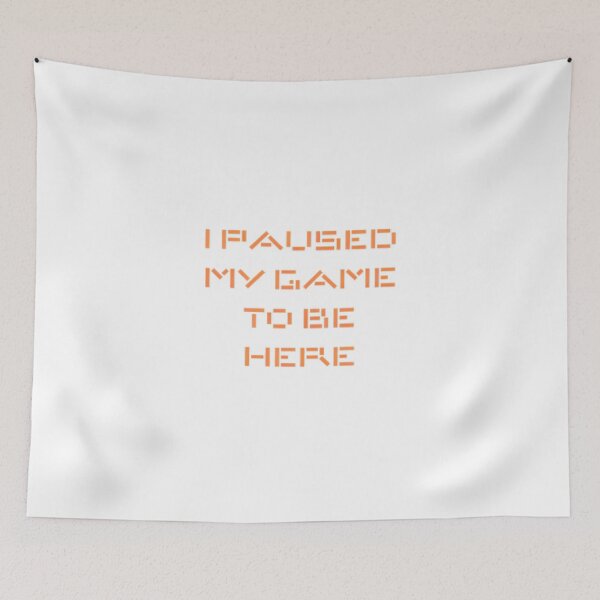 Item preview, "I paused my game to be here" designed and sold by aleister crowley.