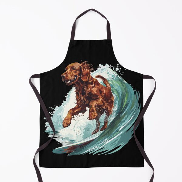 Artikelvorschau, Surfender Irish Setter entworfen und verkauft von VelvetRoom.