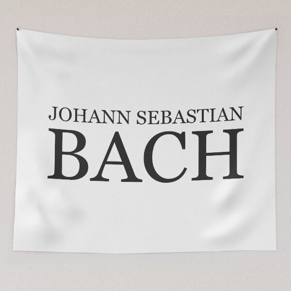Aperçu de l'œuvre Johann Sebastian Bach - TNR - Noir - RB créée et vendue par GrandArtists.
