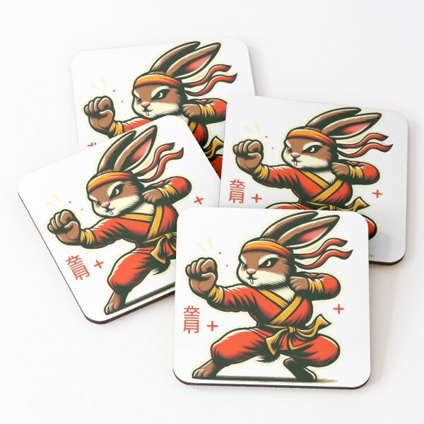 Item preview, Bunny Rabbit Martial Arts Training designed and sold by silklotus.