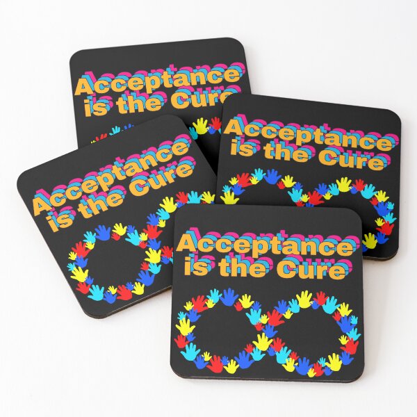 Item preview, Acceptance is the Cure - Shadow with  "Hands on the Spectrum" designed and sold by 3DAF.