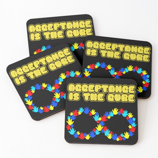 Item preview, Acceptance is the Cure - Bubble with "Hands on the Spectrum" designed and sold by 3DAF.