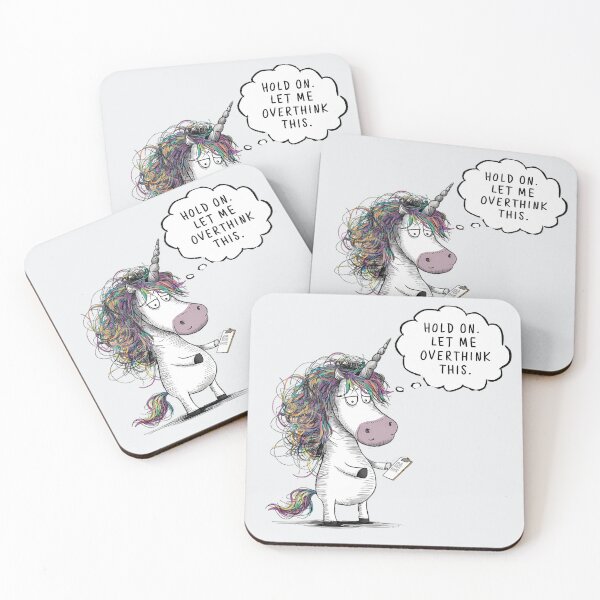 Item preview, Overthinking Unicorn designed and sold by RedTamah.