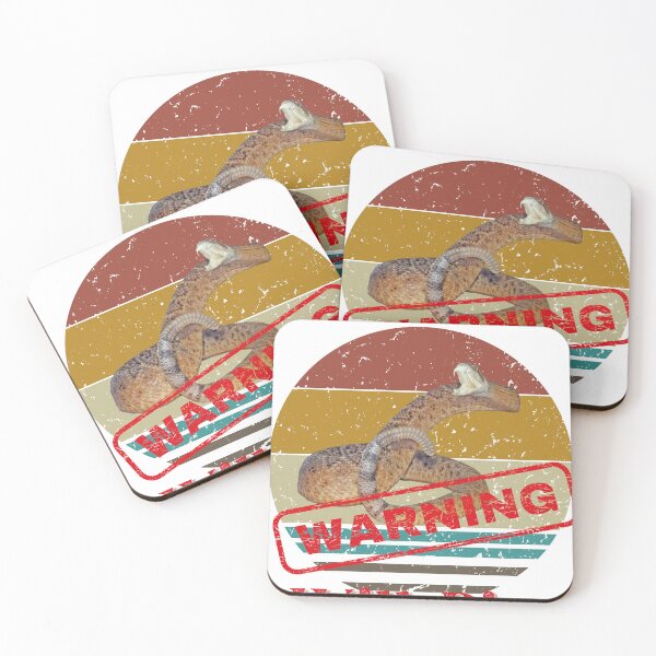 Item preview, Warning will bite funny rattlesnake design designed and sold by Willshire.