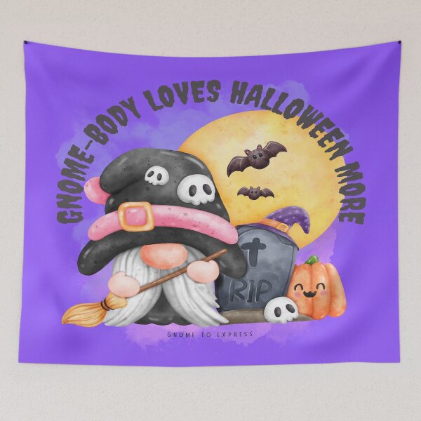 Item preview, Gnome-Body Loves Halloween More | Cute Boo Gnome Design | Adorable Halloween Art designed and sold by Gnome to Express.
