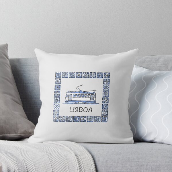 Item preview, Lisboa tram tiles, vintage Portugal lovers gift.  designed and sold by just-quotes.