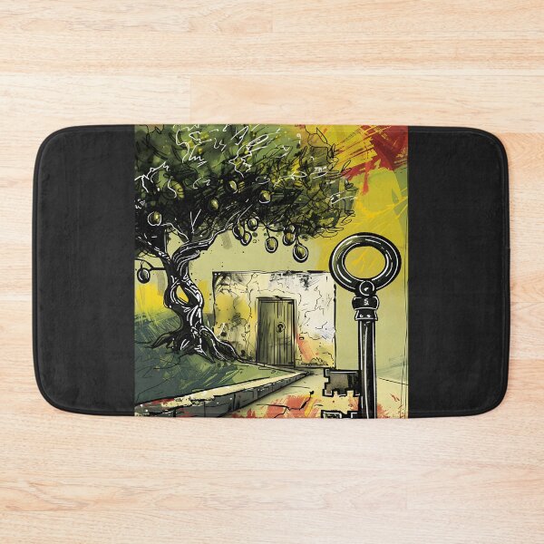 Item preview, Roots of Resilience: Ancient Olive Tree and Key to Freedom, Hope, Justice, and Activism- شجرة الزيتون رمز السلام والحرية designed and sold by FUNqoosh.