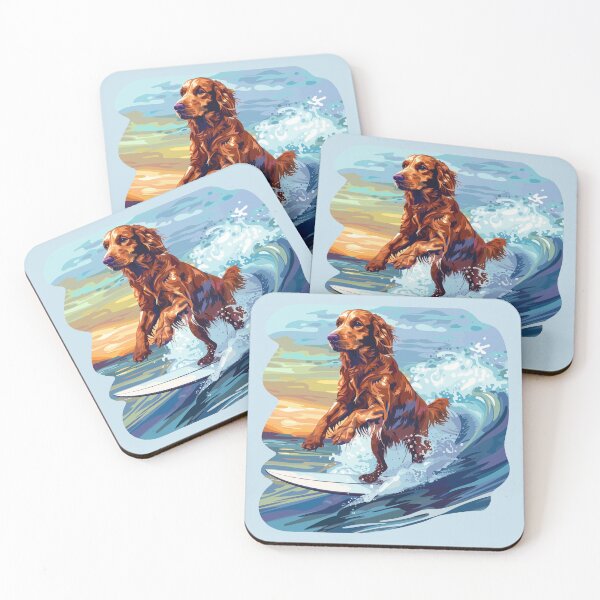 Item preview, Surfing Irish Setter designed and sold by VelvetRoom.