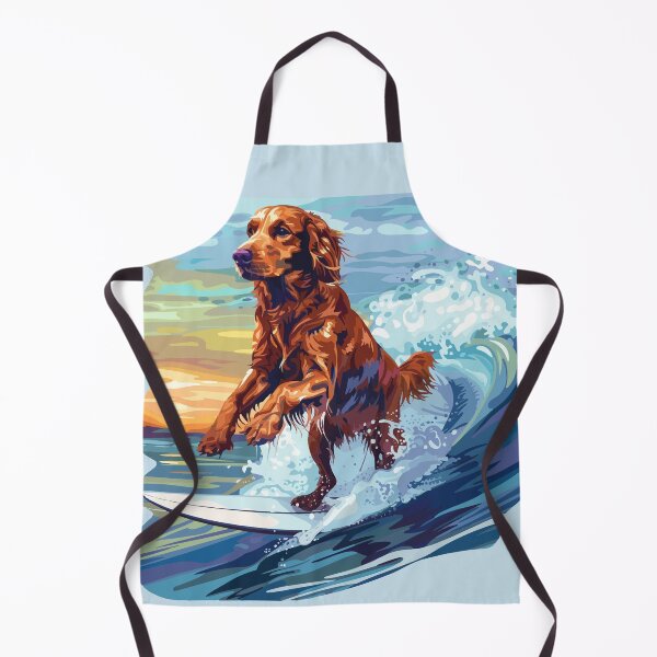 Artikelvorschau, Surfender Irish Setter entworfen und verkauft von VelvetRoom.