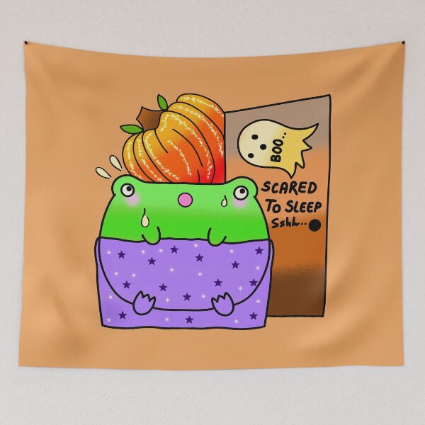 Item preview,  Cute scary ghostly halloween froggy designed and sold by Quacktails.