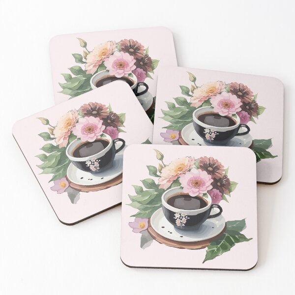 Item preview, Coffee and flowers, designed and sold by Sch1Stickers.