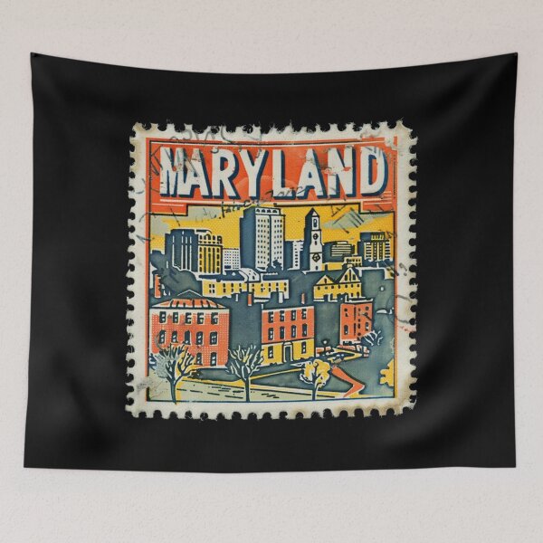 Item preview, Maryland Cityscape Nostalgia designed and sold by tiigerdad.