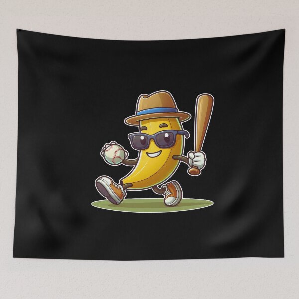 Item preview, Playful Banana Baseball designed and sold by PantatKiller.