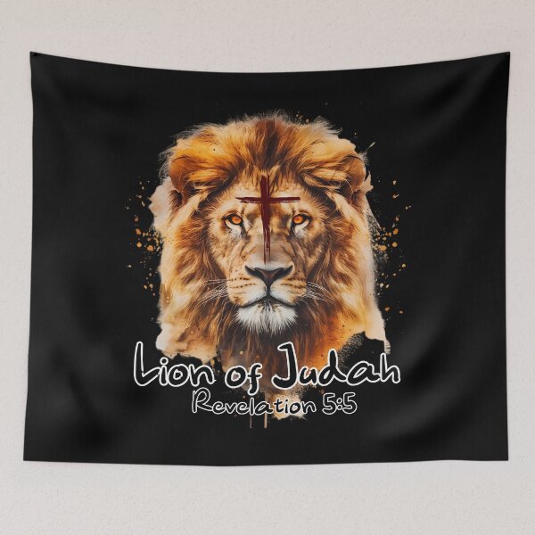 Item preview, Lion Of Judah Lion Cross Christian Faith Jesus Hebrew Lion  designed and sold by smartrocket.