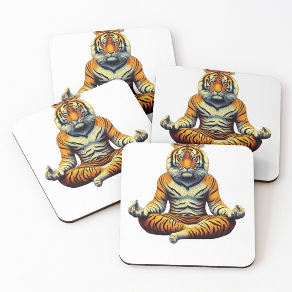 Item preview, Bengal Tiger Meditation Zen Life designed and sold by silklotus.