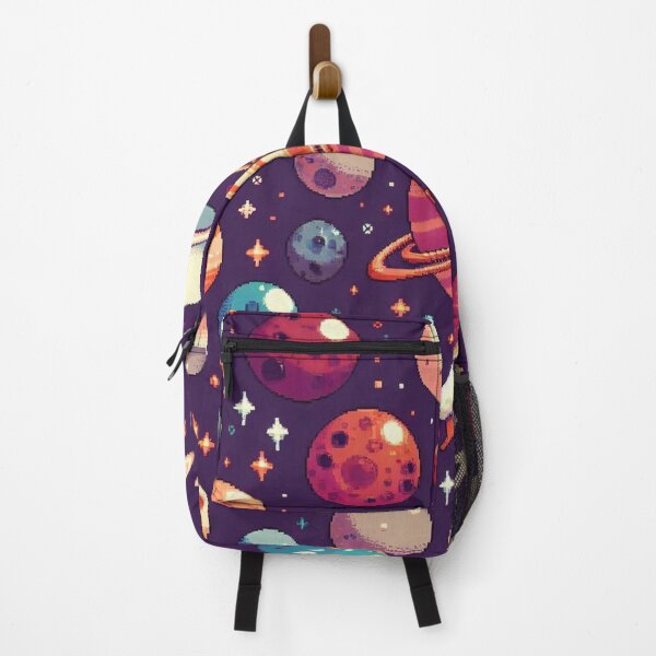 Item preview, Pixelart style planets pattern v2 designed and sold by MemeMelodies.