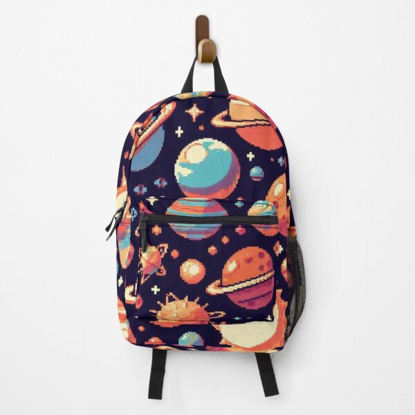 Item preview, Pixelart style planets pattern v3 designed and sold by MemeMelodies.
