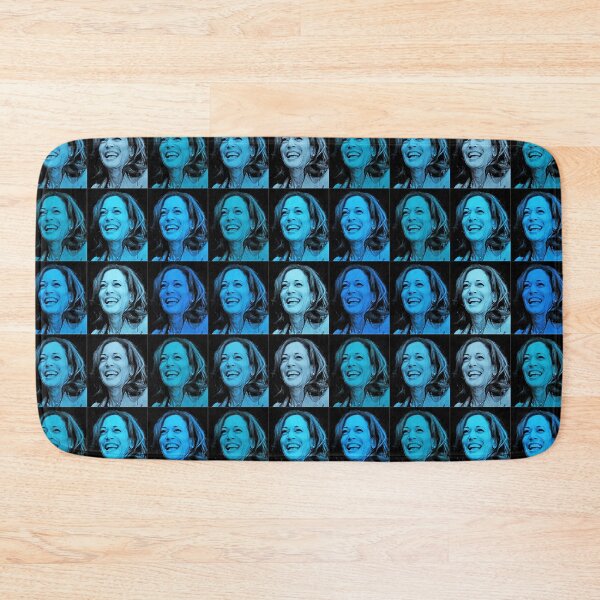 Item preview, Kamala - Joyous Pop Art - in blues designed and sold by Thelittlelord.