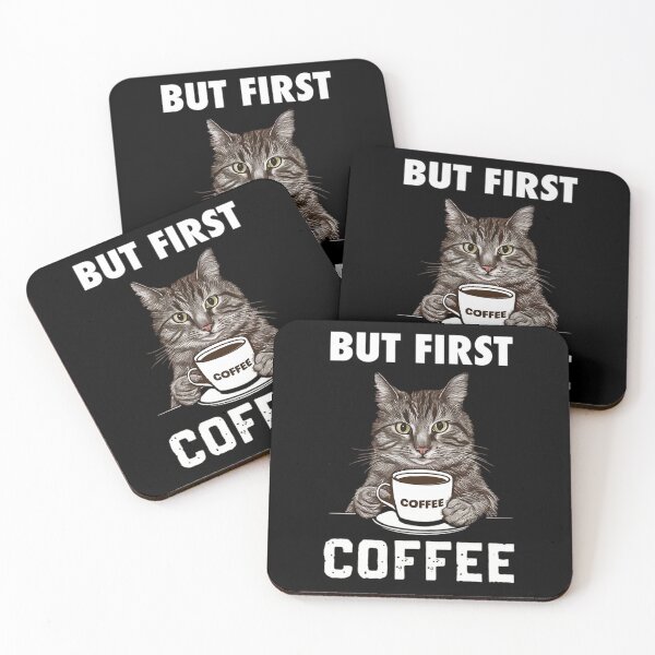Item preview, Cat and Coffee designed and sold by likbatonboot.