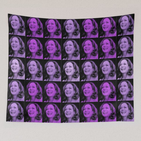 Item preview, Kamala - Joyous Pop Art - in lilac Purples designed and sold by Thelittlelord.