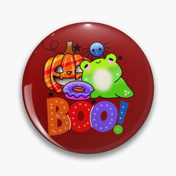 Item preview, Boo halloween spooky frog designed and sold by Quacktails.