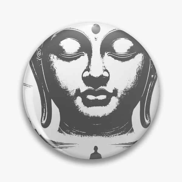 Item preview, The Path of Refuge | Buddha head poster  designed and sold by KARTICK DUTTA.